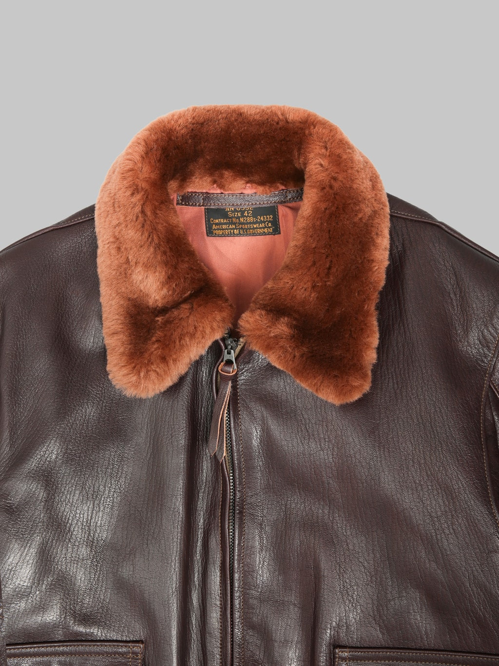 Buzz Rickson's BR80661 AN6552 "American Sportswear Co." Jacket Dark Brown - Redcast Heritage Co.