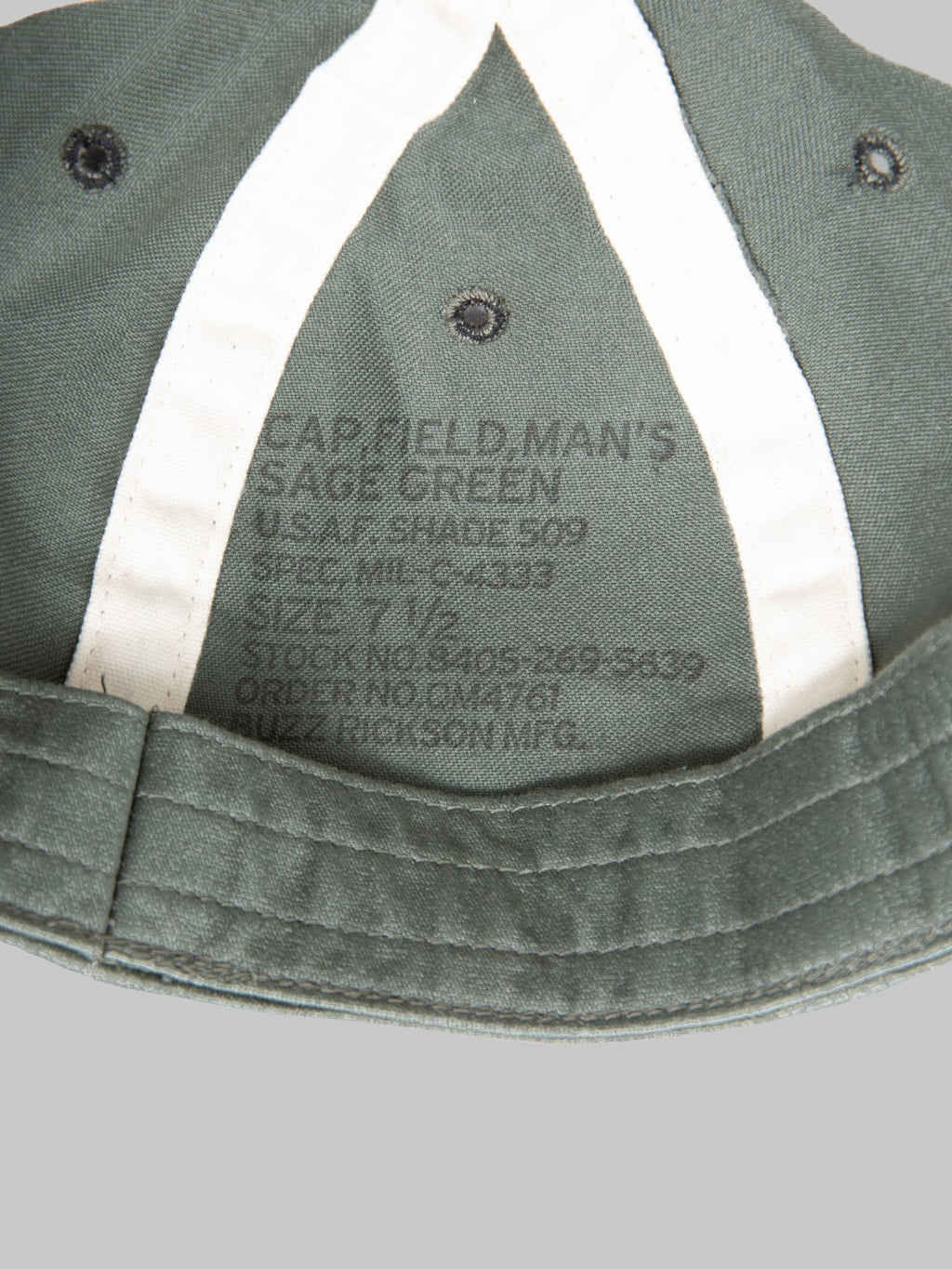 Buzz Rickson's BR02881 Field Man's Cap Sage Green