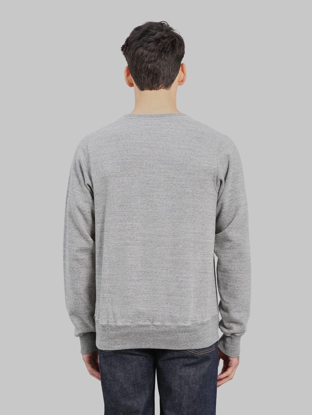 Buzz Rickson's BR69507 Freedom Sleeve Sweatshirt Heather Grey - Redcast Heritage Co.
