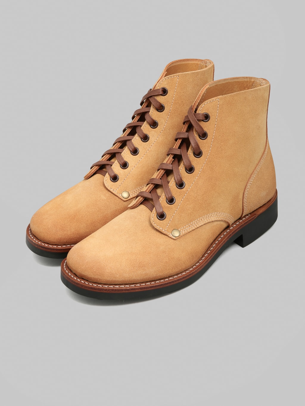 Buzz Rickson's BR02800 M-43 Service Shoes Camel - Redcast Heritage Co.