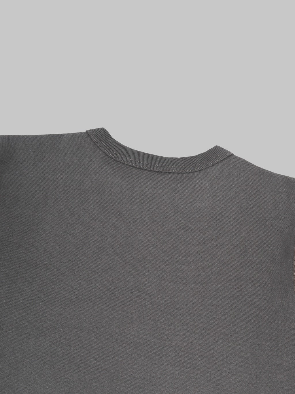 Buzz Ricksons BR65622 Set In Crewneck Sweatshirt Black  back collar