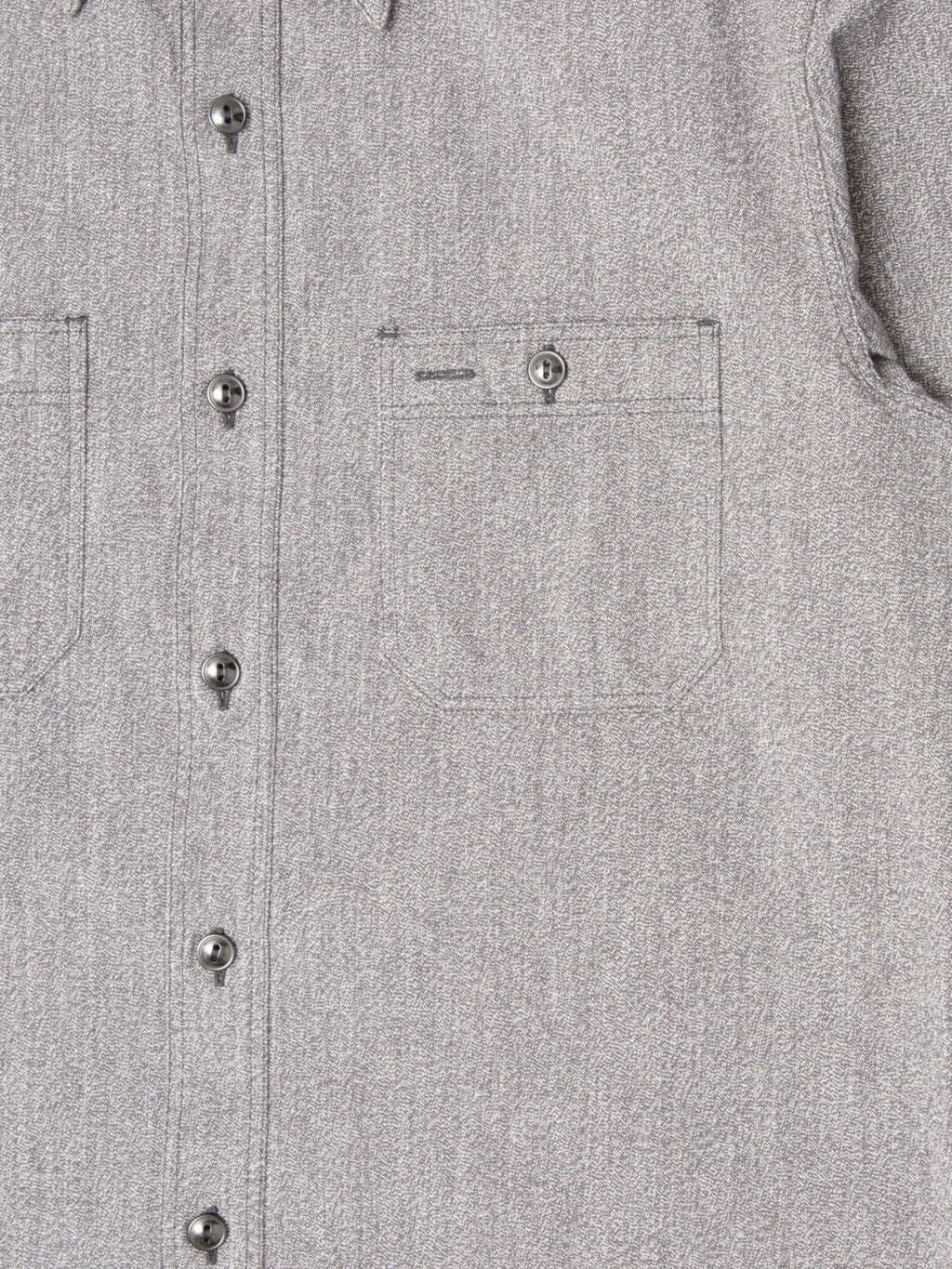 Buzz Ricksons BR26082 Cotton Covert Work Shirt Black front pocket