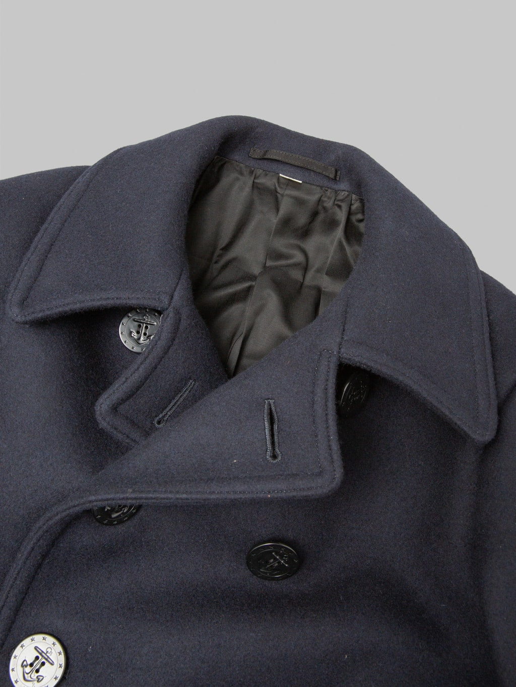 Buzz Ricksons BR11554 US Navy Pea Coat  high density