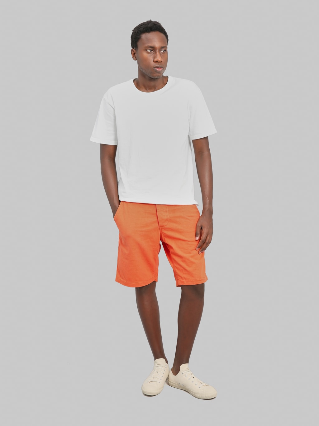 Deluxeware DX100J 12.5oz Hard Knit Shorts Texas Orange
