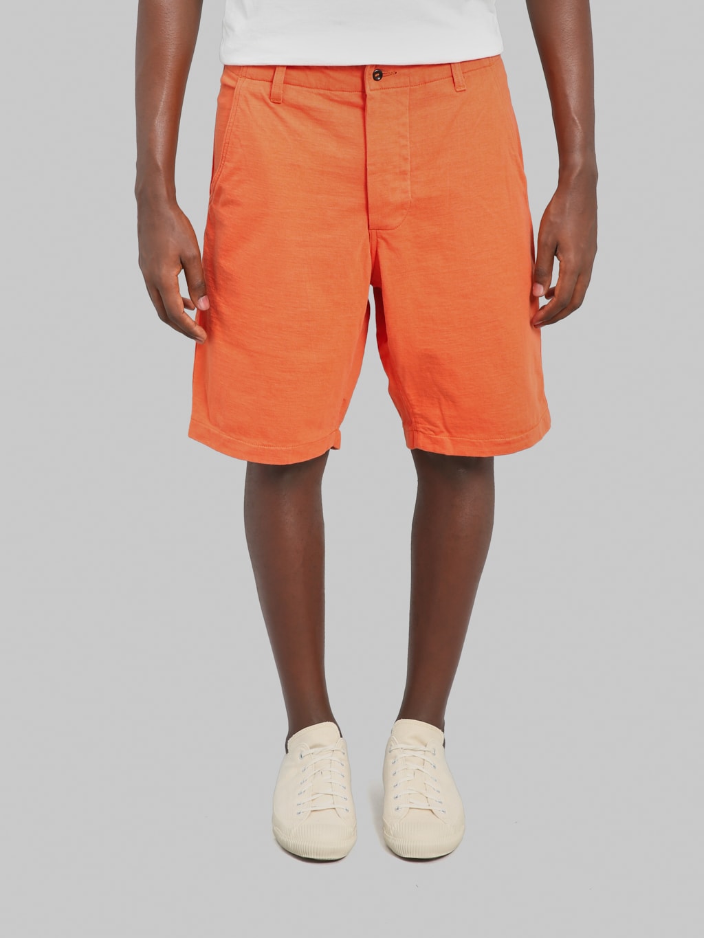 Deluxeware DX100J 12.5oz Hard Knit Shorts Texas Orange
