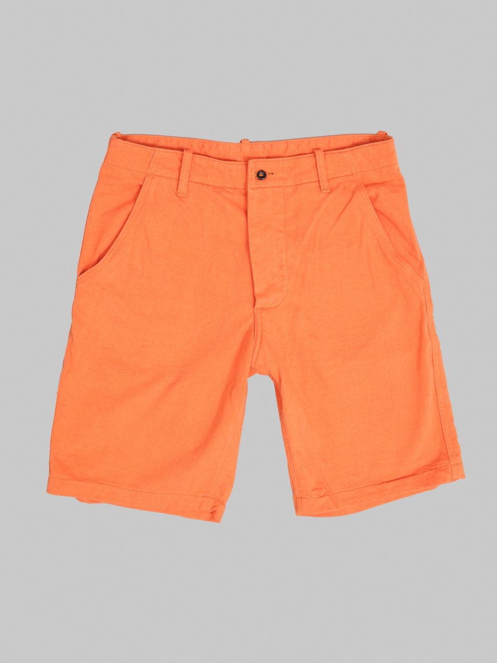 Deluxeware DX100J 12.5oz Hard Knit Shorts Texas Orange