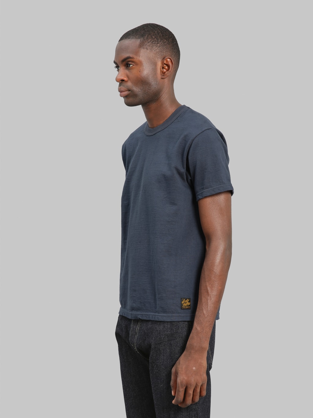 Deluxeware DXTS-00 12.5oz Heavyweight Loopwheeled T-Shirt Blue