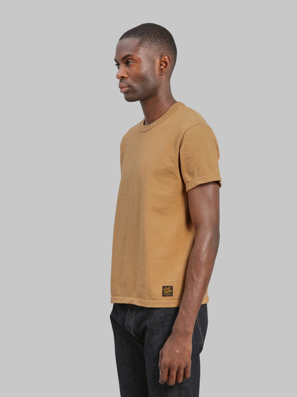 Deluxeware DXTS 00 Heavyweight Loopwheeled TShirt Gold side fit