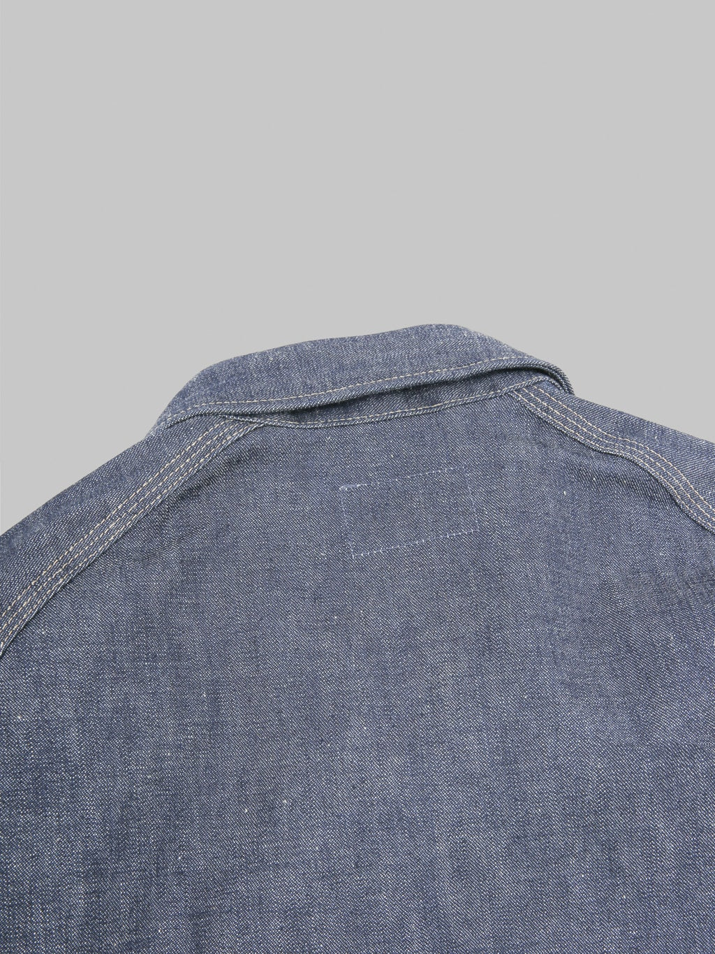 Deluxeware 7640 1940s Denim Shirt back collar