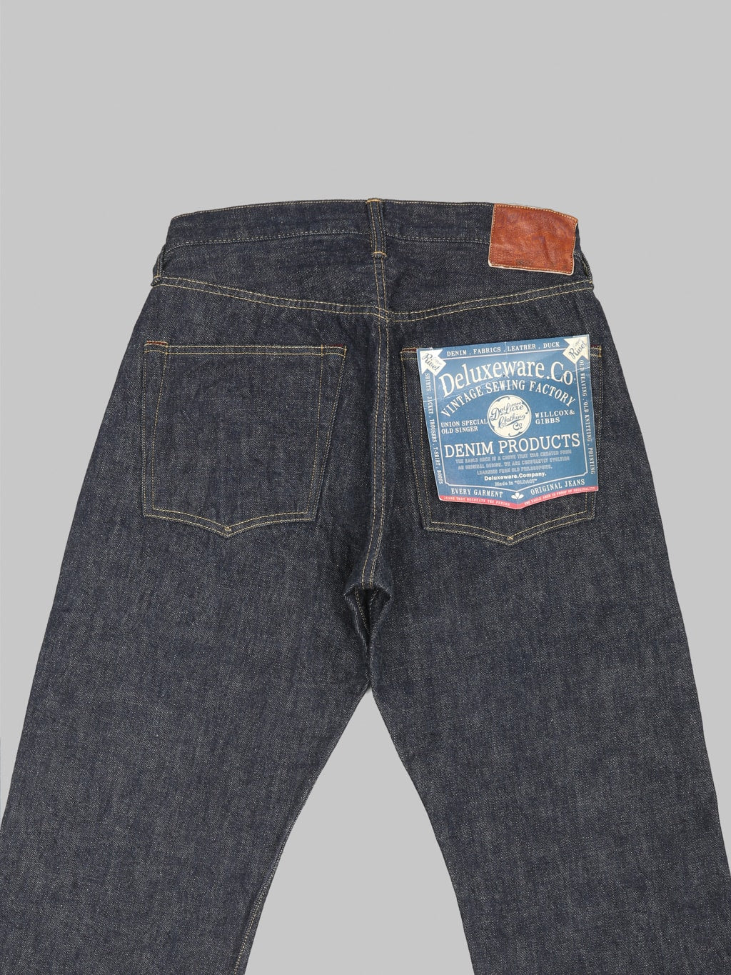 Deluxeware 1953XX Vintage Tapered Straight Jeans back details