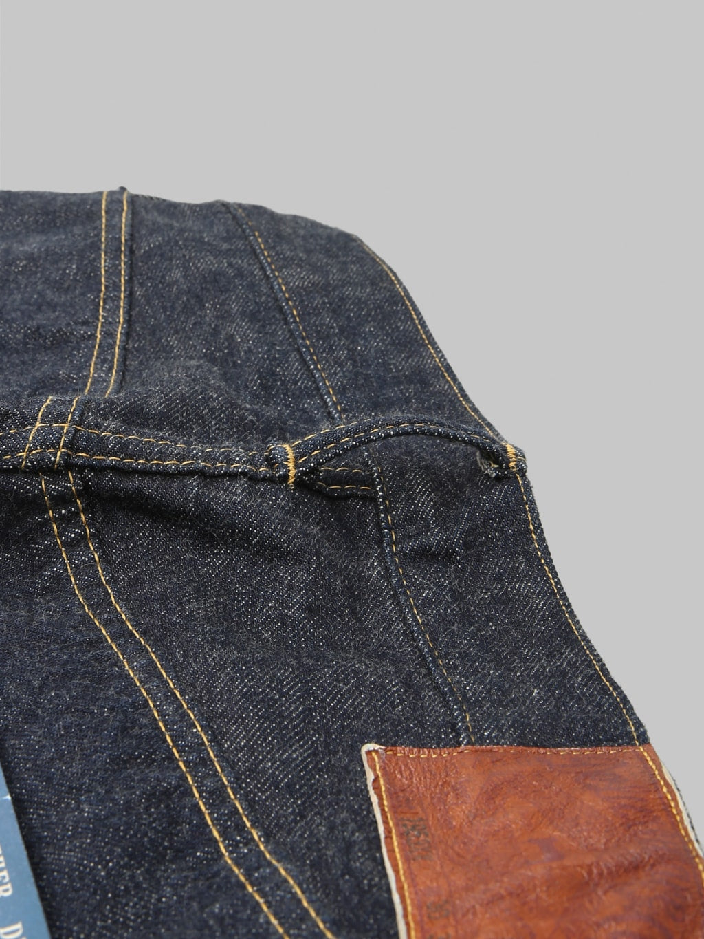 Deluxeware 1953XX Vintage Tapered Straight Jeans belt loop