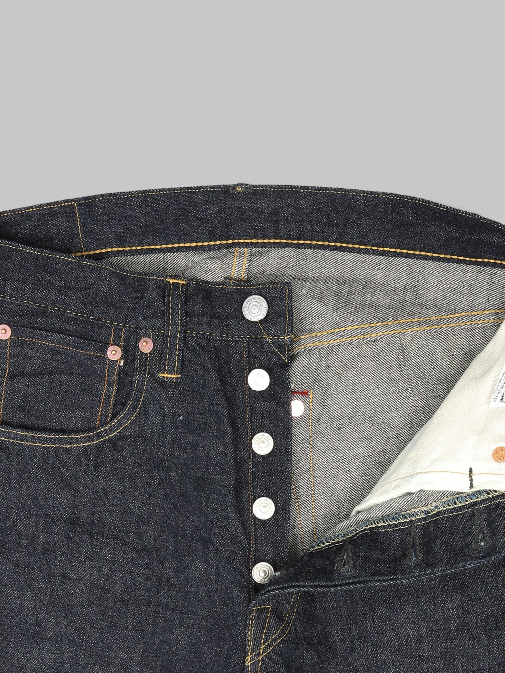 Deluxeware 1953XX Vintage Tapered Straight Jeans buttons
