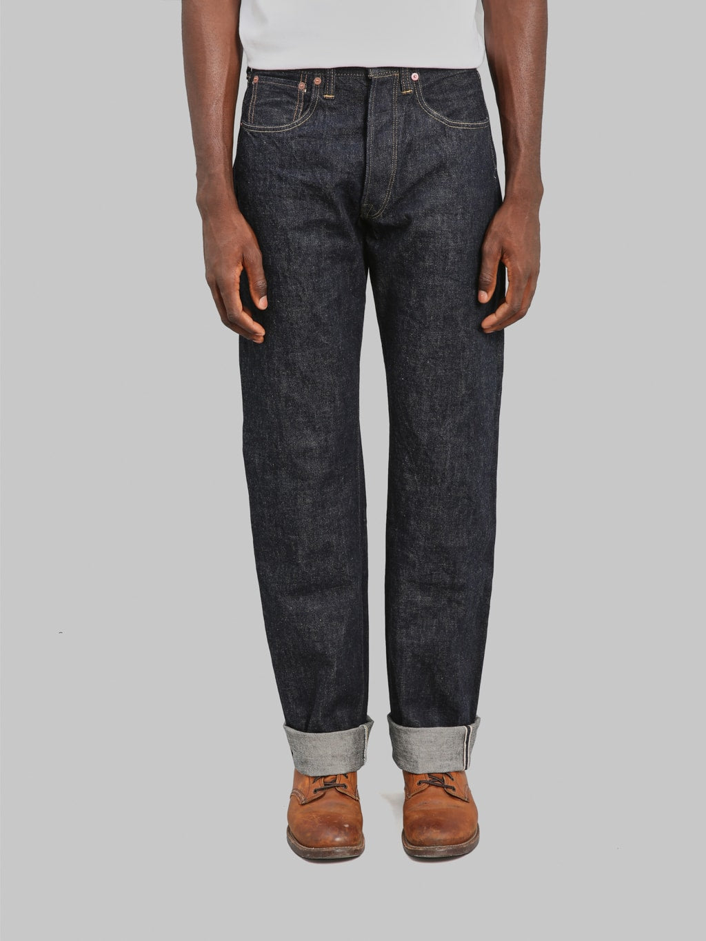 Deluxeware 1953XX Vintage Tapered Straight Jeans front fit