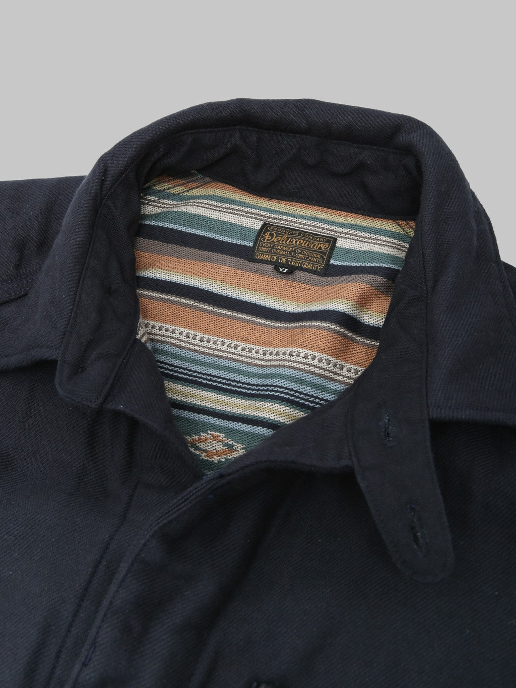 Deluxeware 7649C 40's Native Border Shirt Navy