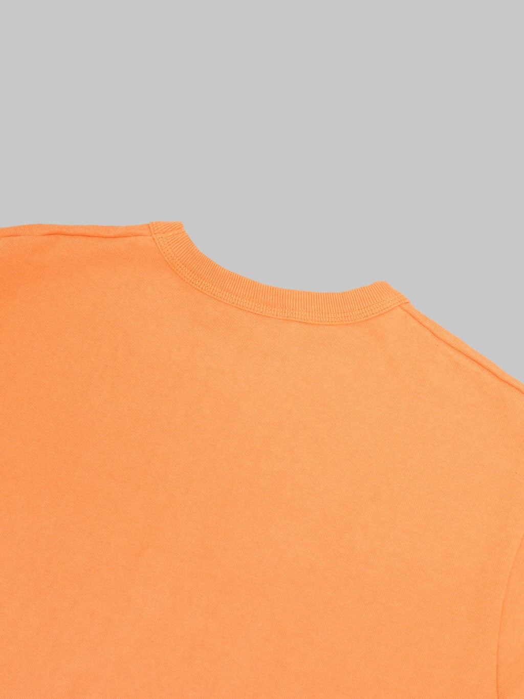 Deluxeware DXTS00 Heavyweight Loopwheeled TShirt Texas Orange back stitching