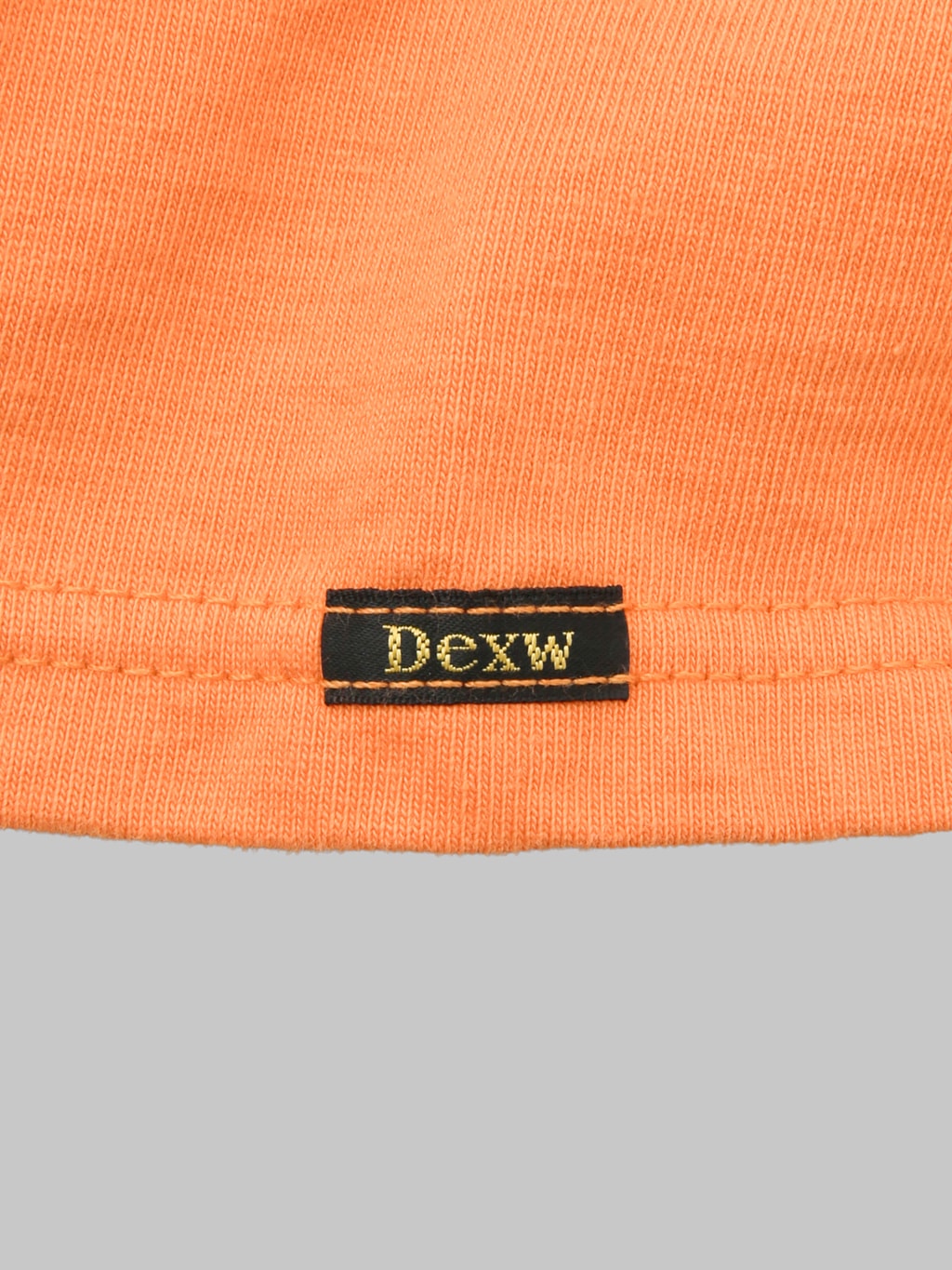 Deluxeware DXTS00 Heavyweight Loopwheeled TShirt Texas Orange tag