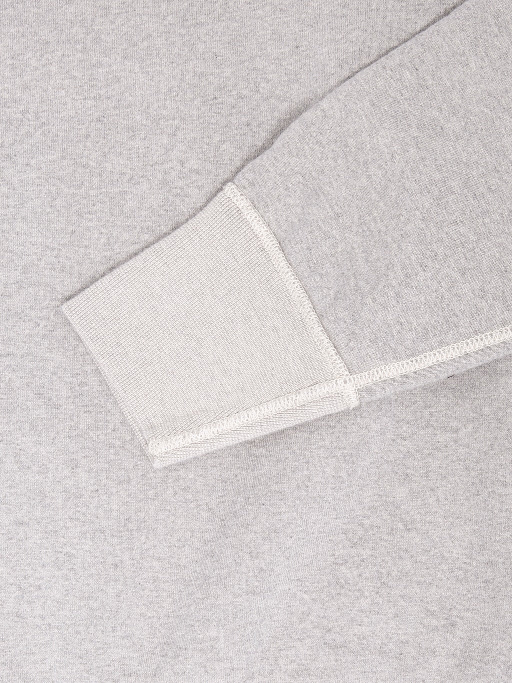 Deluxeware S101-00 Flat Seam Plain Sweatshirt Grey Beige