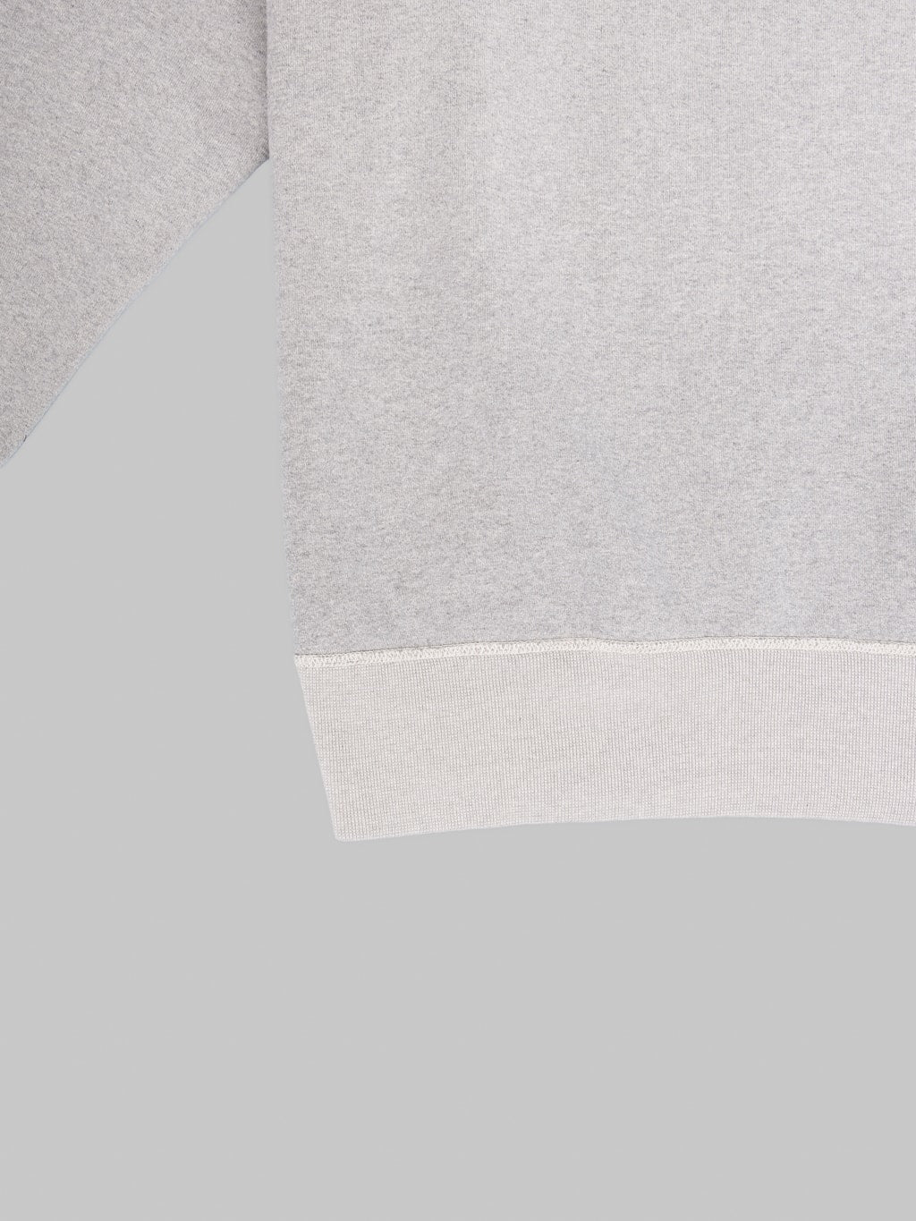 Deluxeware S101-00 Flat Seam Plain Sweatshirt Grey Beige