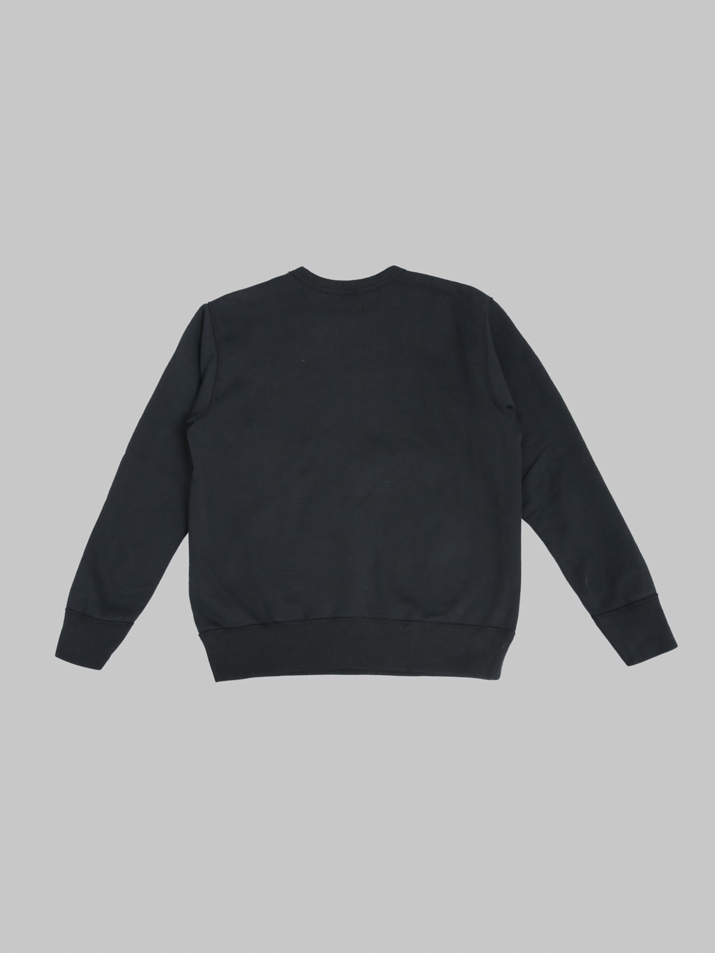 Deluxeware S101-00 Flat Seam Plain Sweatshirt Core Black