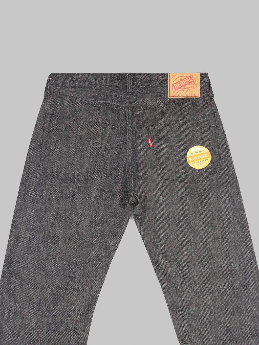 Denime By Warehouse 224 66B Model  Regular Straight Jeans Black back details