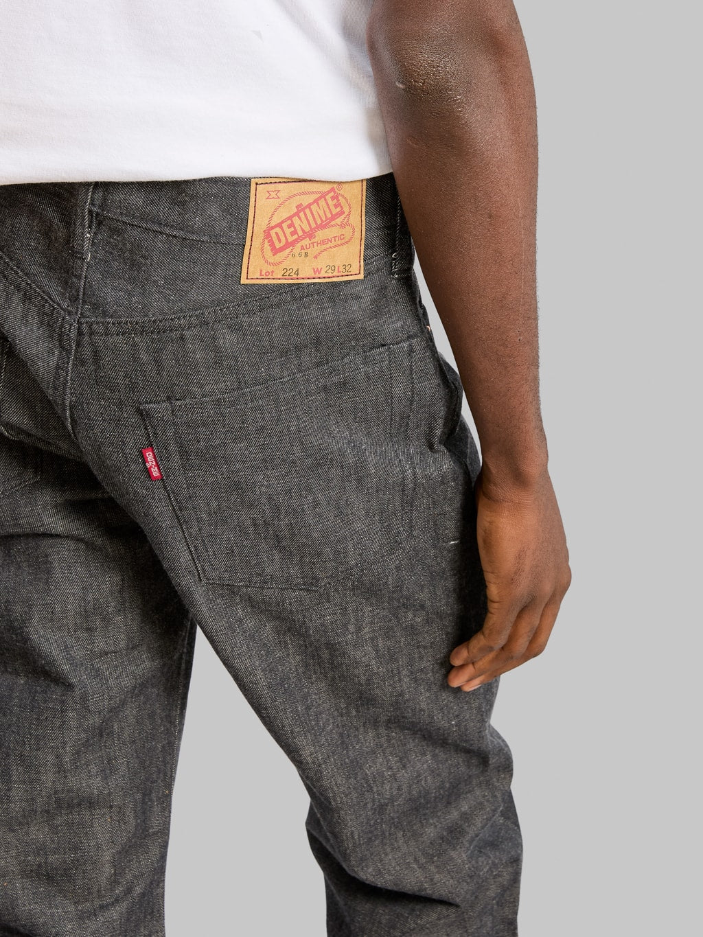 Denime By Warehouse 224 66B Model  Regular Straight Jeans Black back pocket