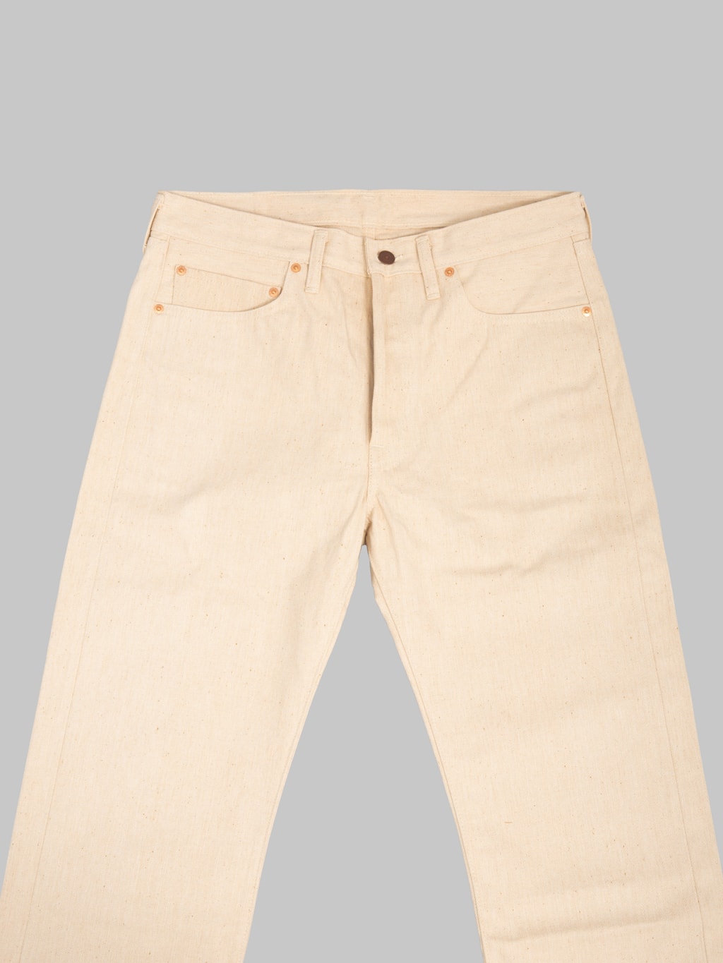 Denime "Lot. 224" 66 Model Mother Cotton 14oz Straight Jeans Natural