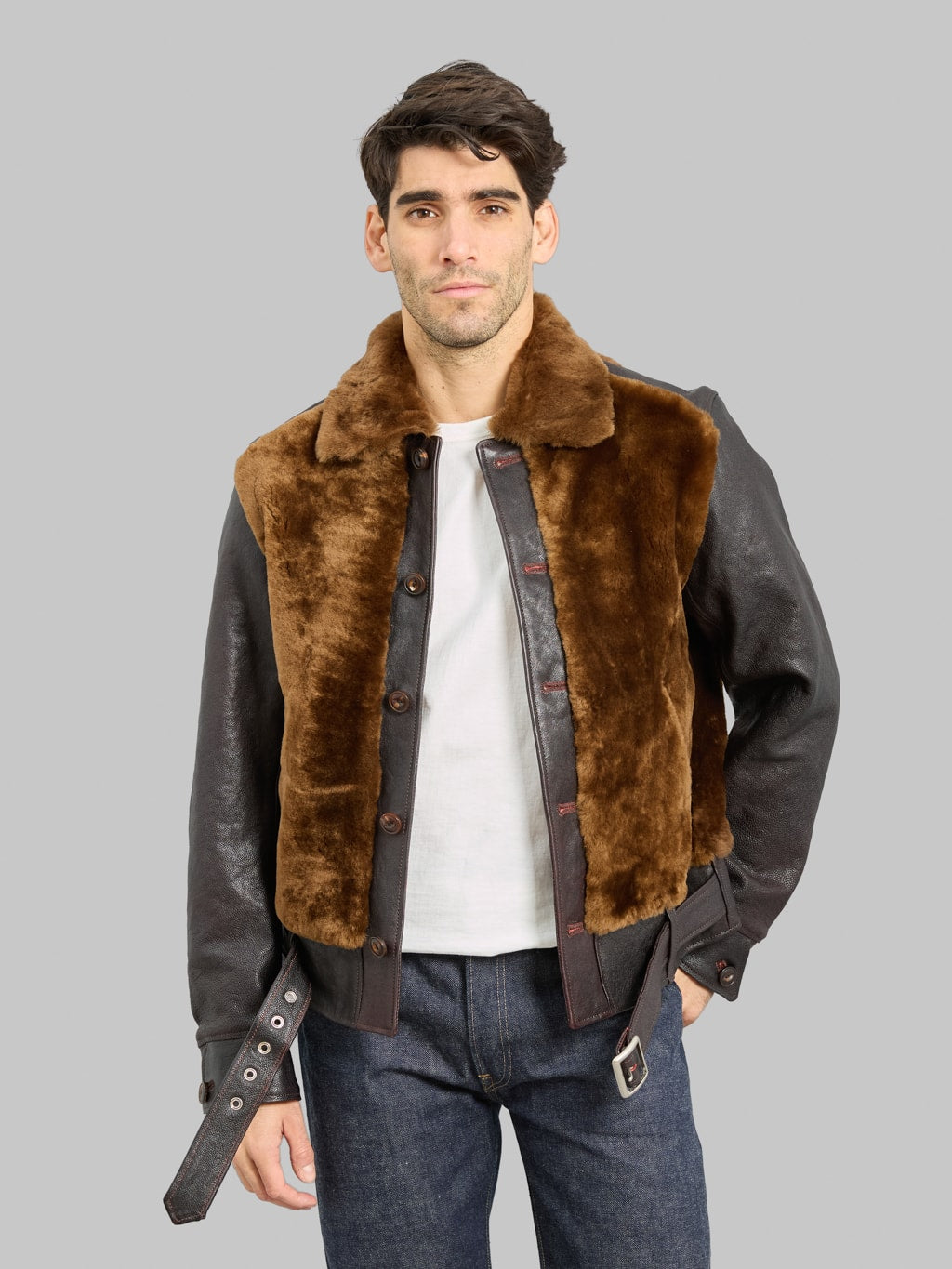 Double Helix Conductor Red Core Horsehide Black Brown made in japan