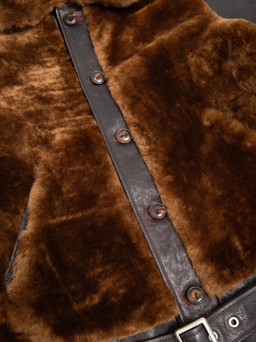 Double Helix Conductor Red Core Horsehide Black Brown custom buttons