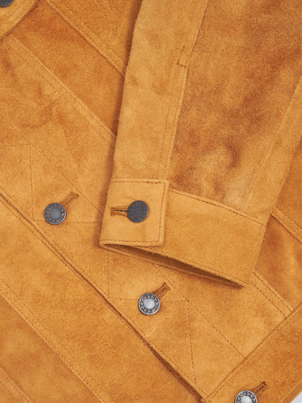 double helix the boxer beige suede horsehide leather jacket details