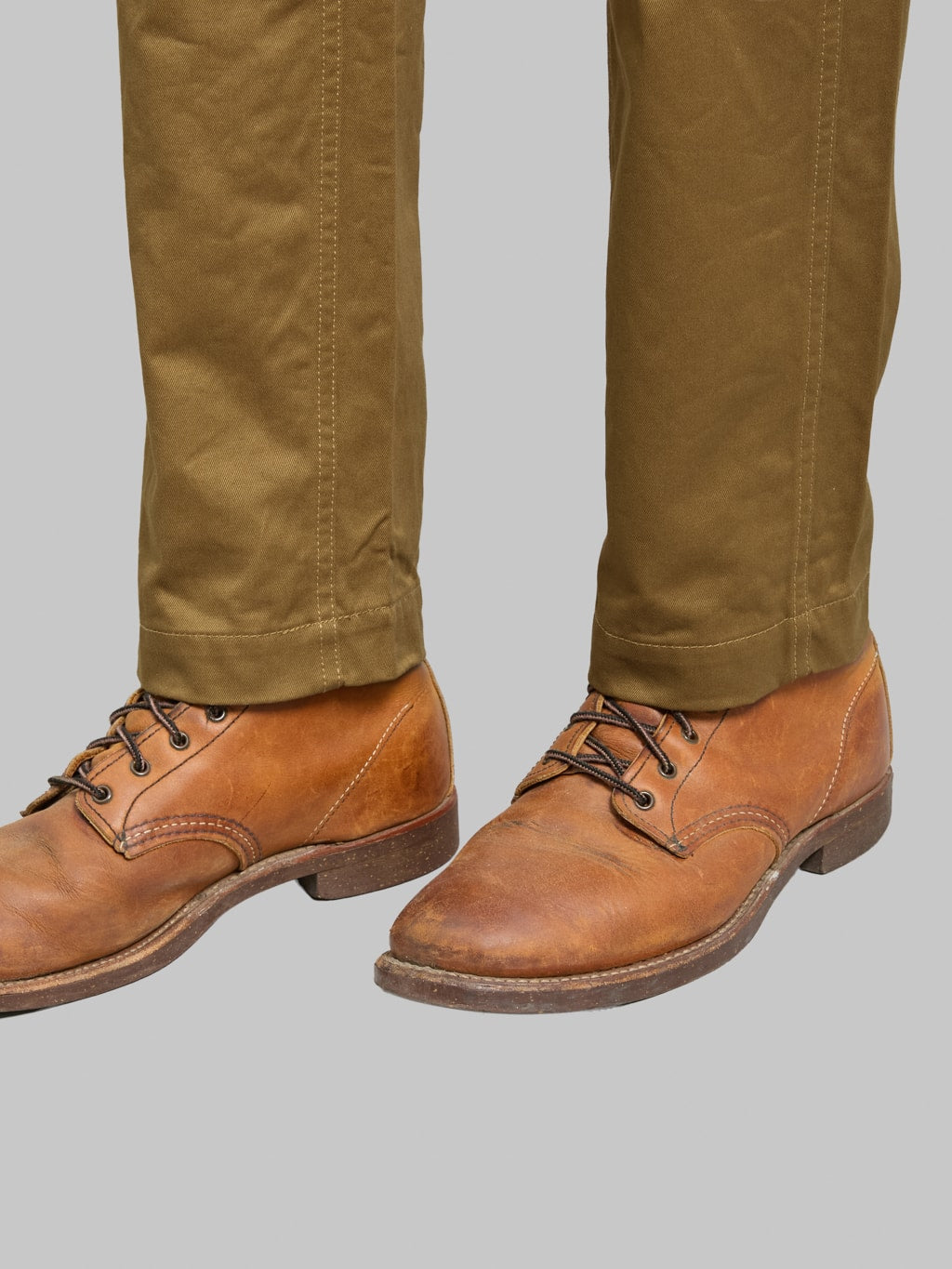 FOB Factory F0514 Narrow US Trousers Khaki