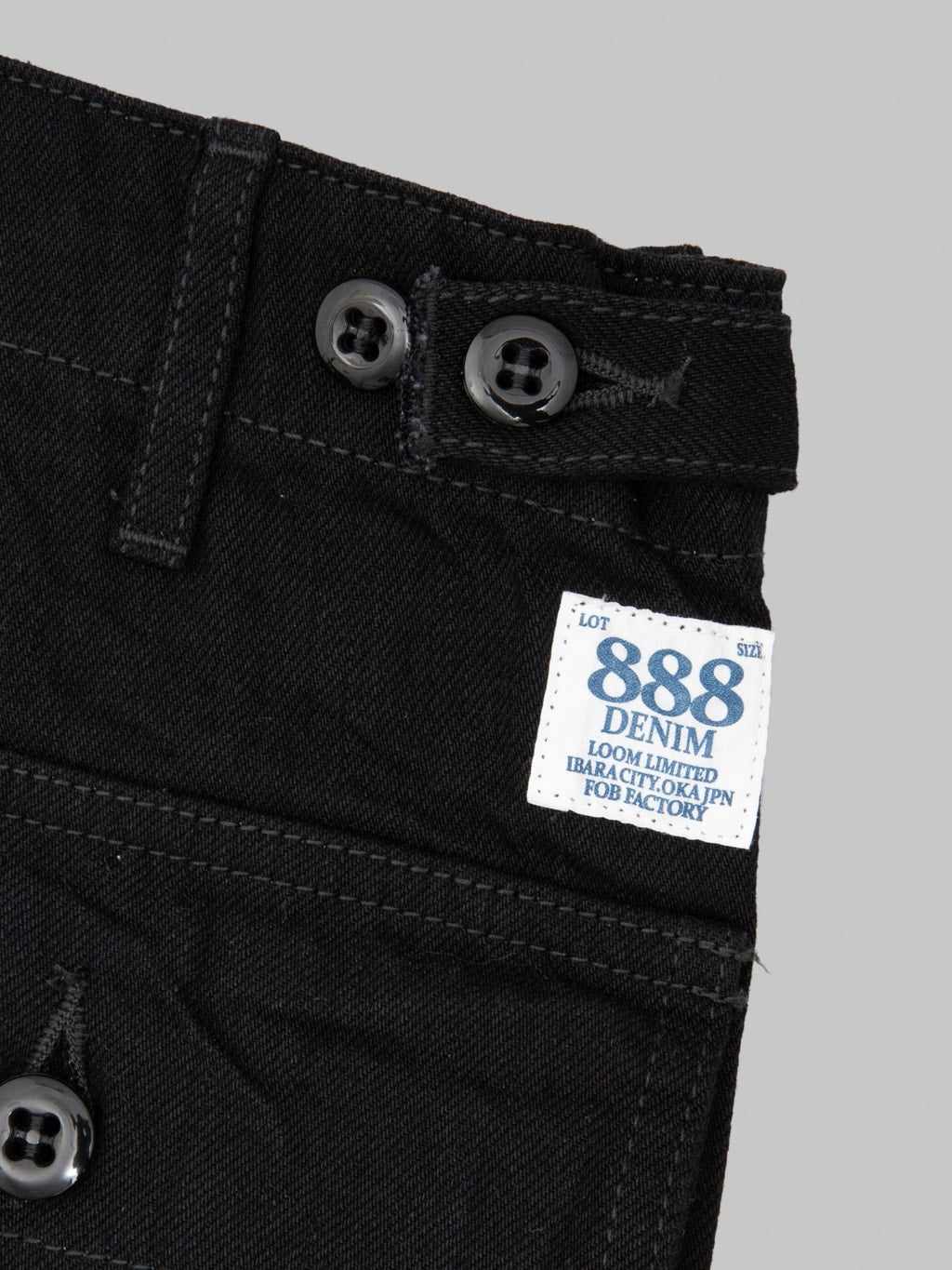 FOB Factory F0541 888 Denim Baker Pants Black