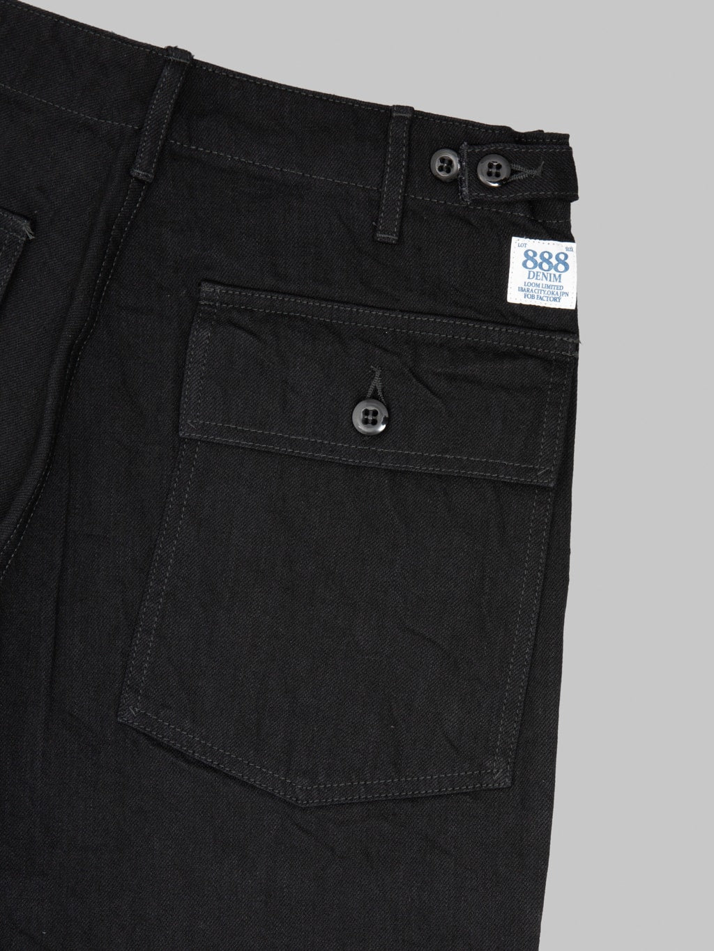 FOB Factory F0541 888 Denim Baker Pants Black