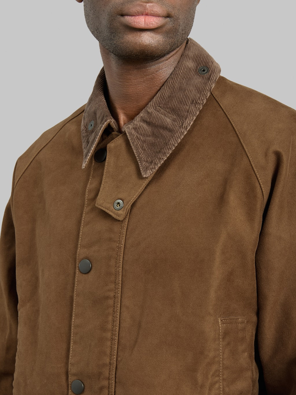 FOB Factory F2361 Moleskin Riding Jacket Brown