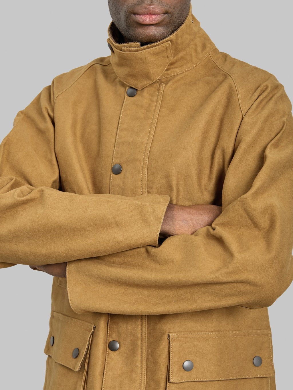 FOB Factory F2361 Moleskin Riding Jacket Khaki