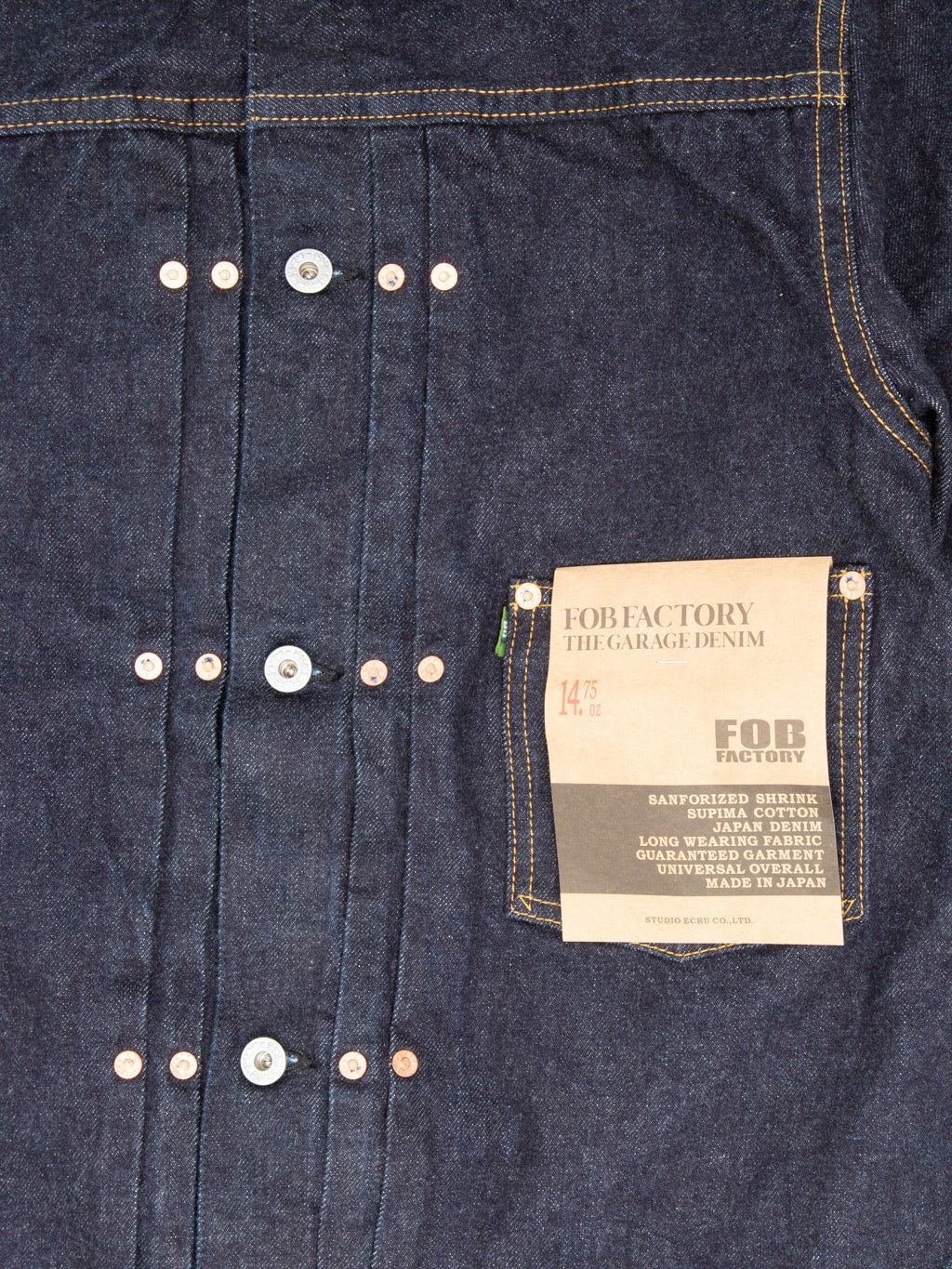 FOB Factory F2432 Garage Selvedge Denim Jacket