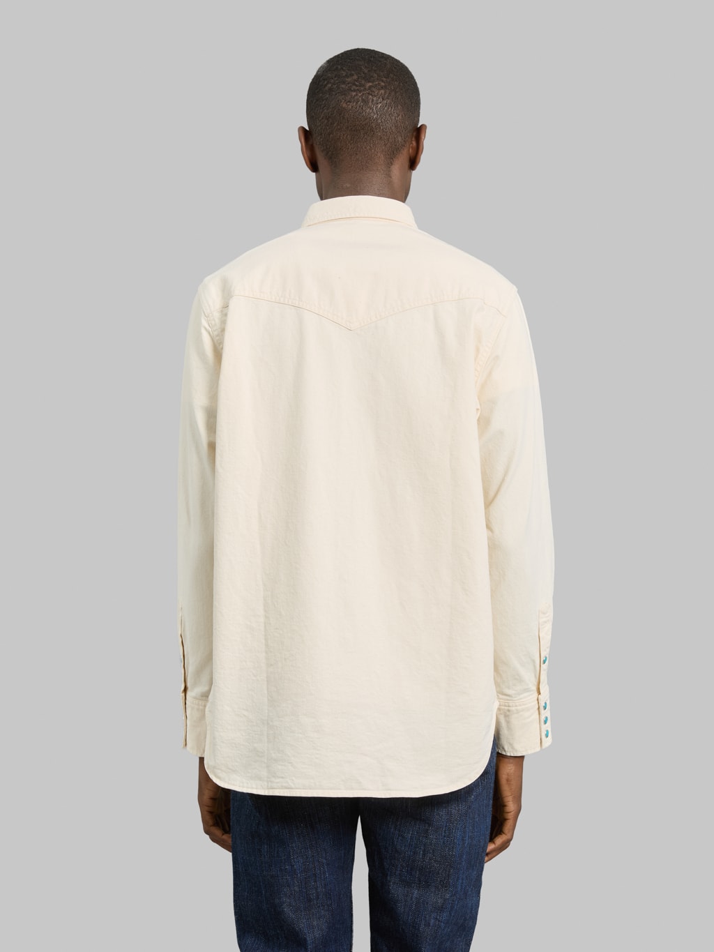 Fob Factory F3512 Western Shirt Ecru