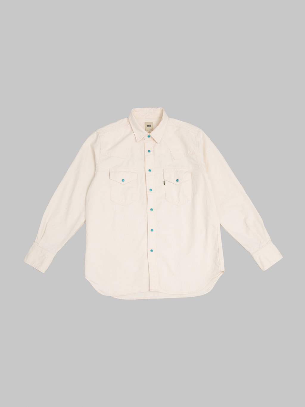 Fob Factory F3512 Western Shirt Ecru