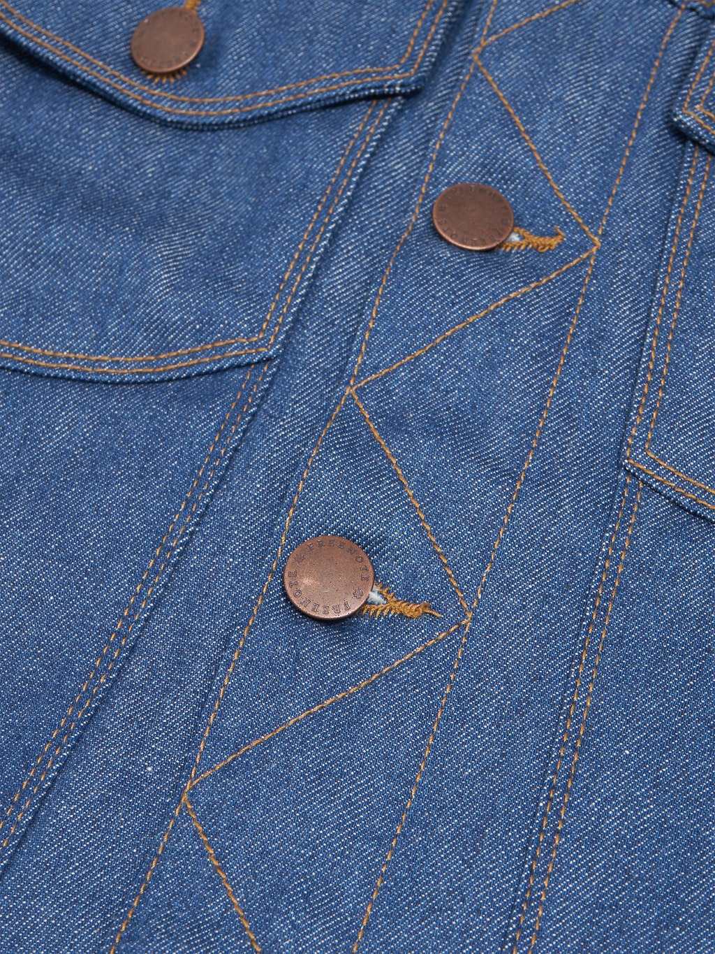 freenote cloth classic denim jacket vintage blue denim needle details