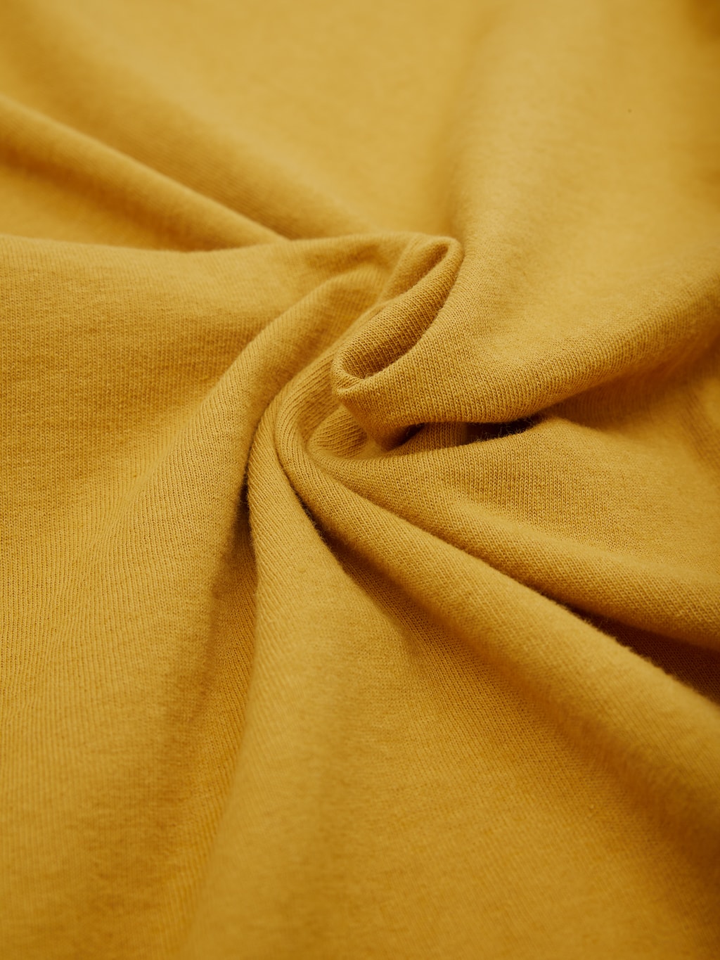 freenote cloth 9 ounce pocket t shirt mustard heavyweight texture