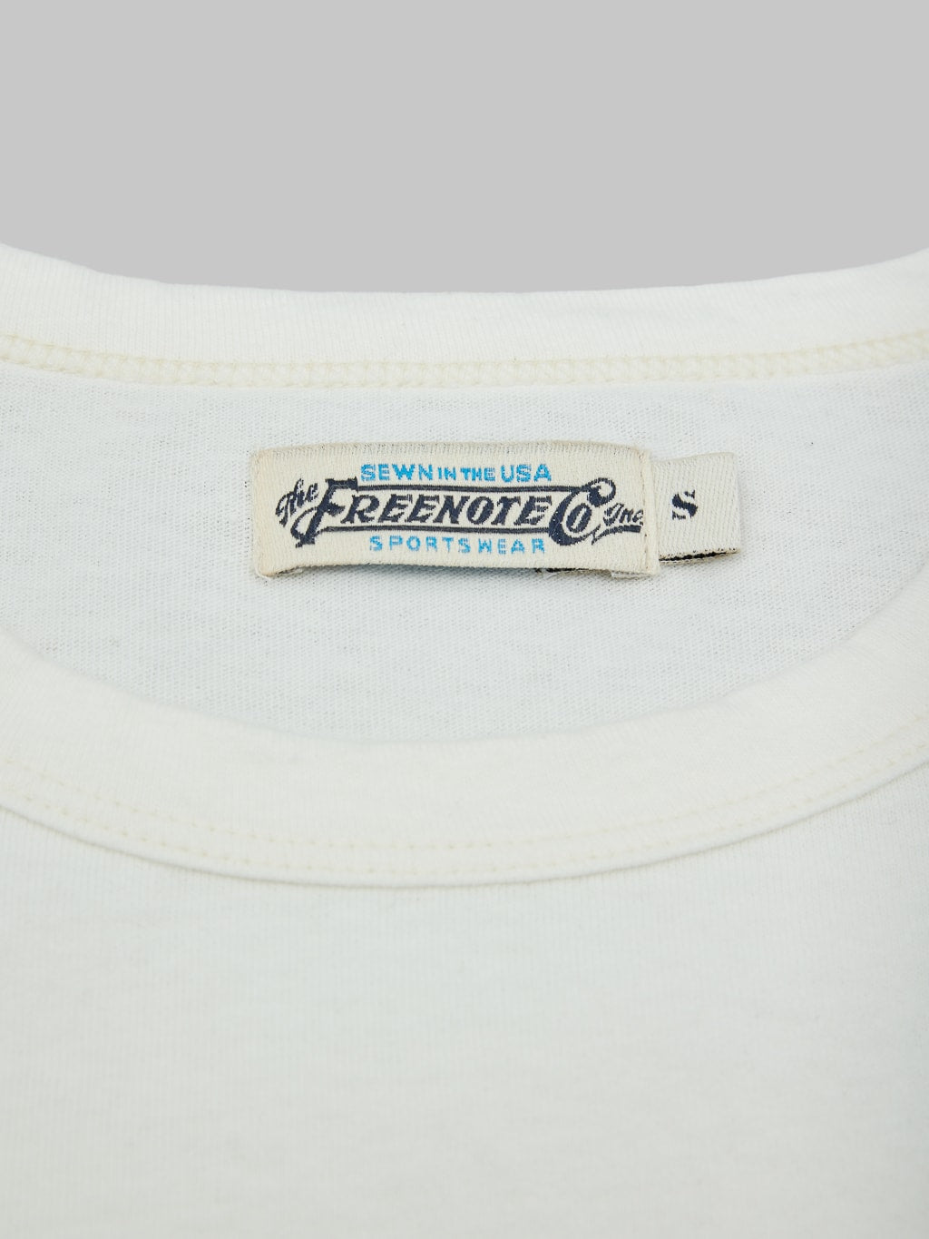 freenote cloth 9 ounce pocket t shirt white size label
