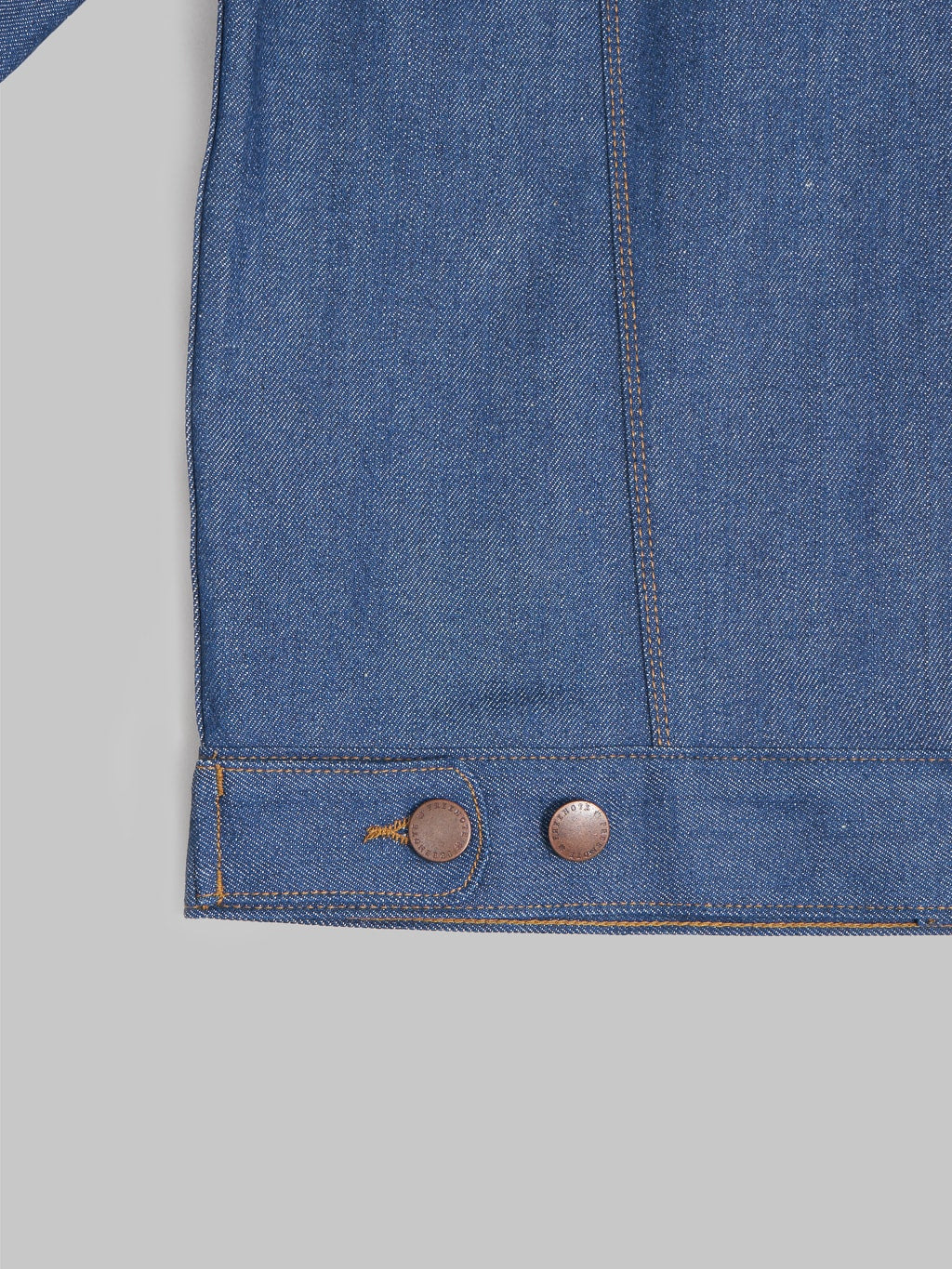 freenote cloth classic denim jacket vintage blue denim adjustable tab