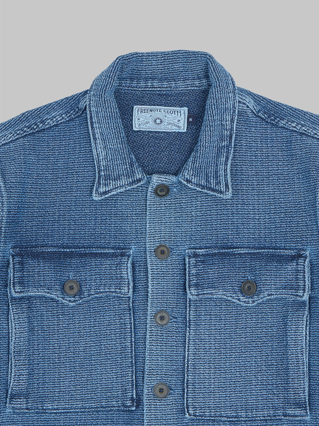 Freenote Cloth Midway Indigo Sashiko 2 Year Wash Jacket