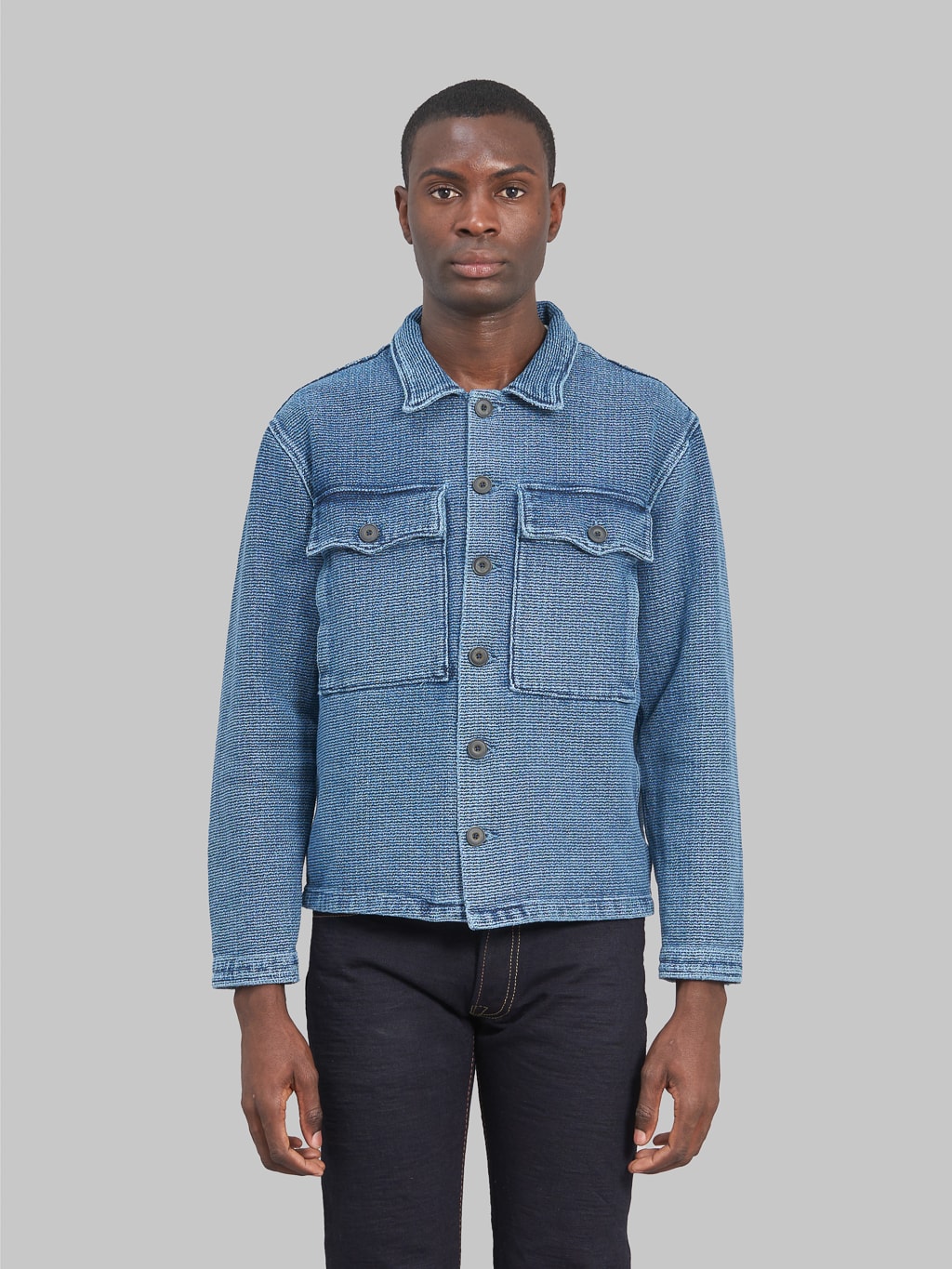 Freenote Cloth Midway Indigo Sashiko 2 Year Wash Jacket