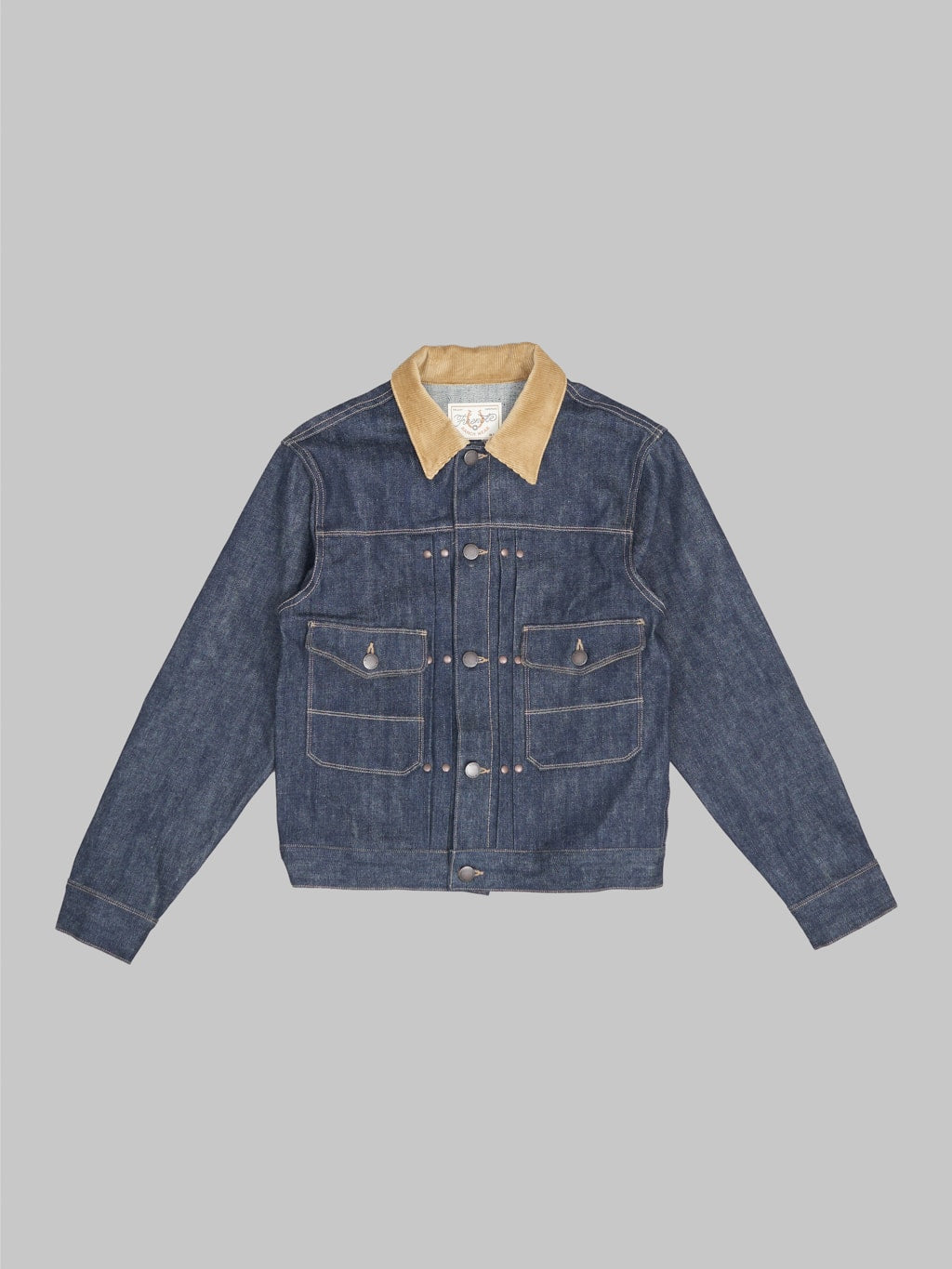 freenote cloth rj 313 ounce indigo selvedge denim jacket front