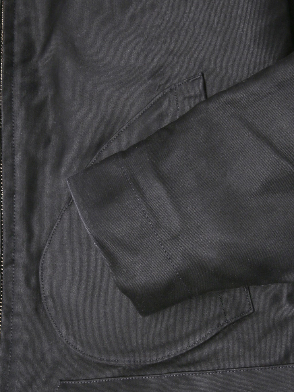 Freenote Mariner Heavy Jacket Black cuff closeup