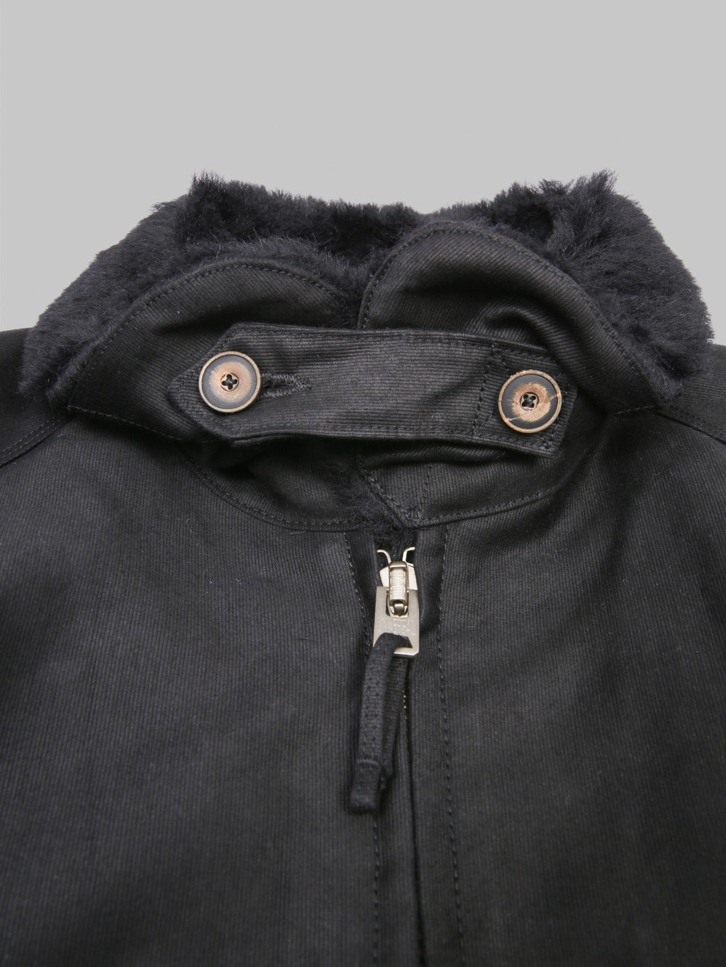 Freenote Mariner Heavy Jacket Black extra details