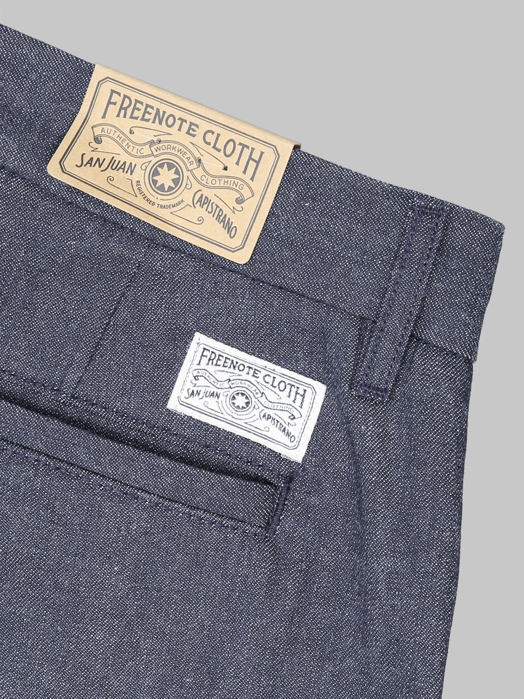 Freenote Workers Chino Slim Fit 11oz 1900 Denim  closeup