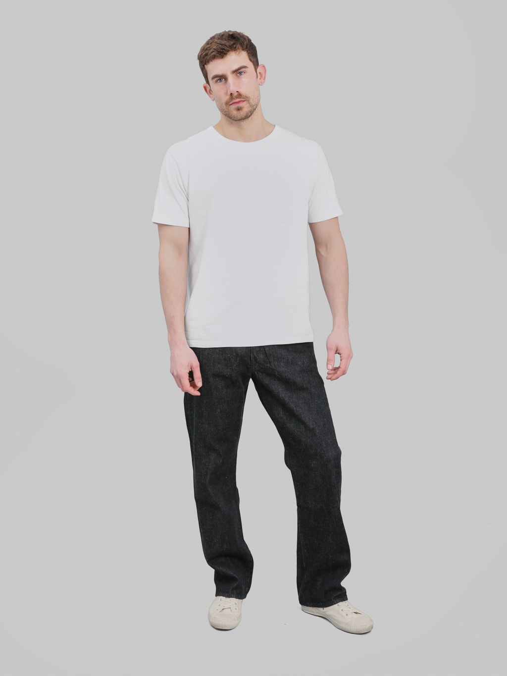 Fullcount 0105BKSS 11.5oz Wide Straight Jeans Black (Super Smooth) - Redcast Heritage Co.