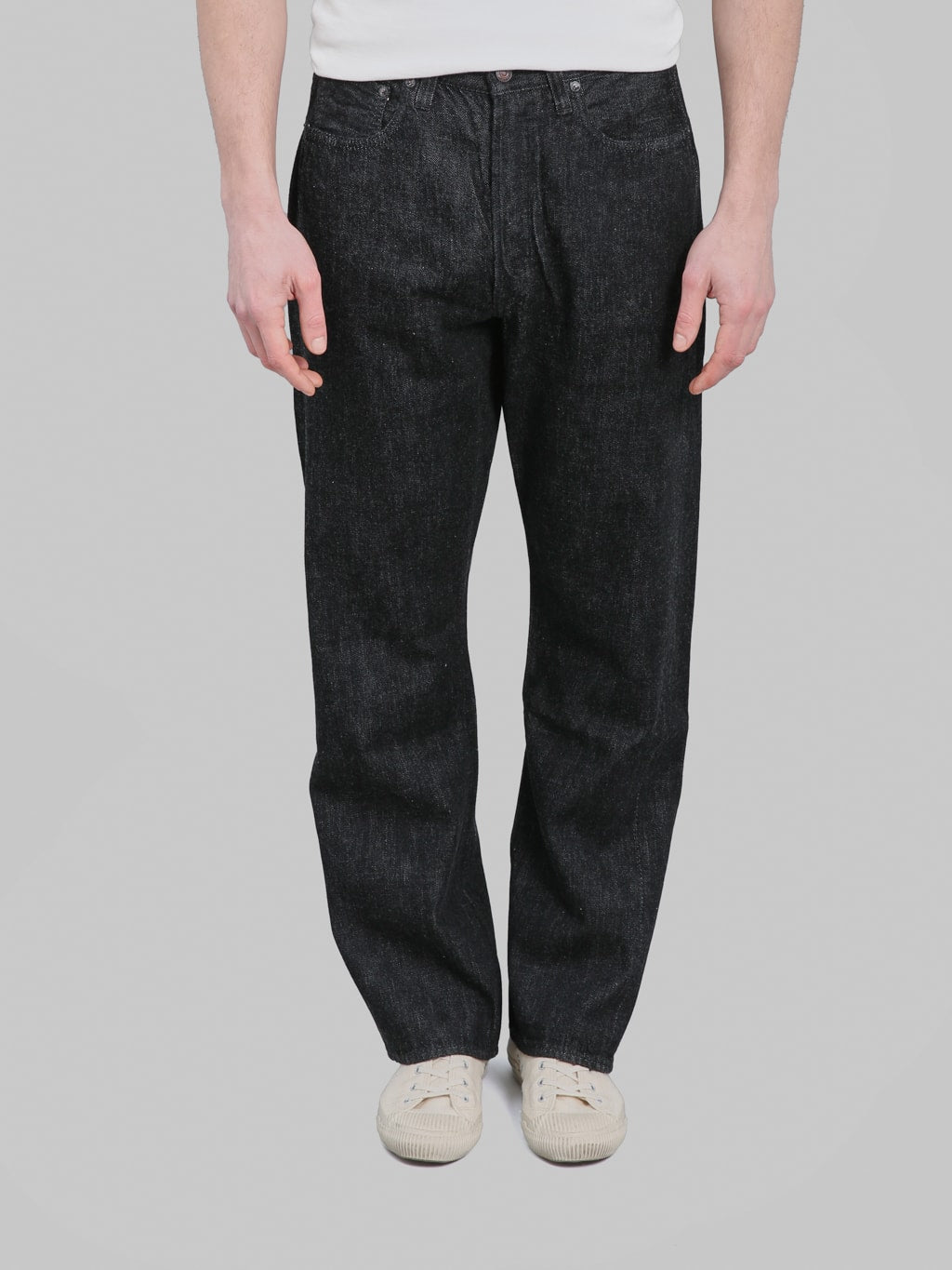 Fullcount 0105BKSS 11.5oz Wide Straight Jeans Black (Super Smooth) - Redcast Heritage Co.