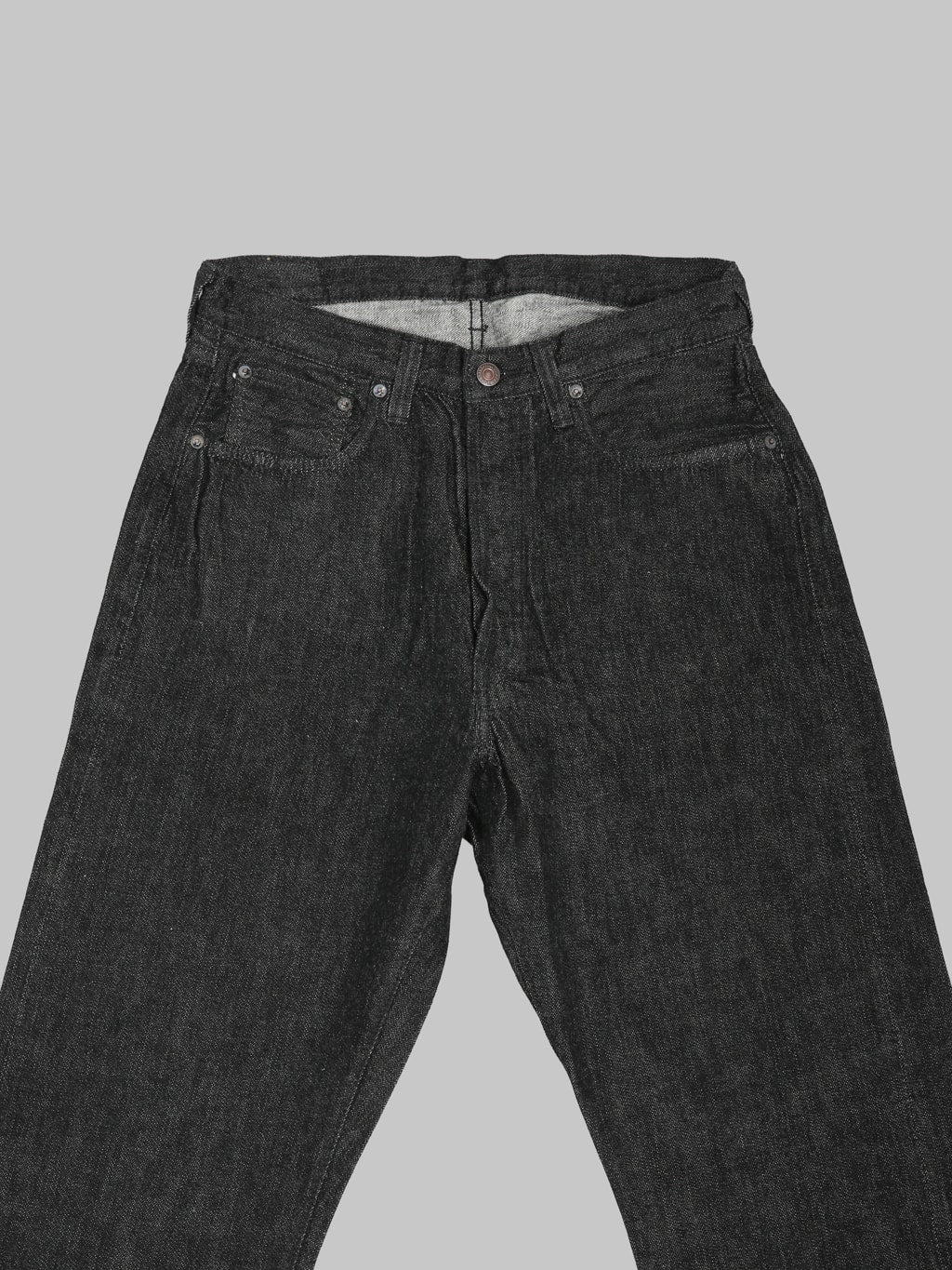 Fullcount 0105BKSS 11.5oz Wide Straight Jeans Black (Super Smooth) - Redcast Heritage Co.